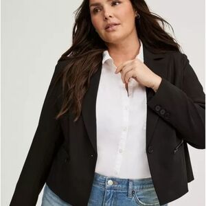 NWT Torrid Textured Crop Blazer